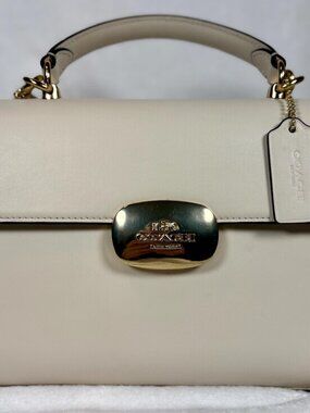 Coach Eliza Top Handle in Chalk